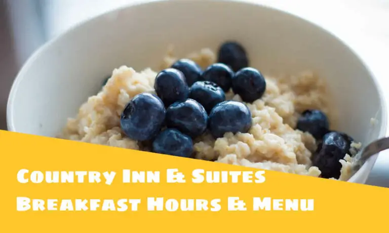 Country Inn & Suites breakfast hours and menu