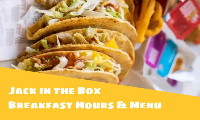 Jack in the Box breakfast menu and hours