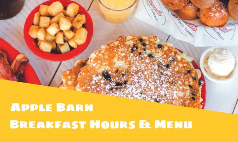 Apple barn Breakfast Hours & Menu