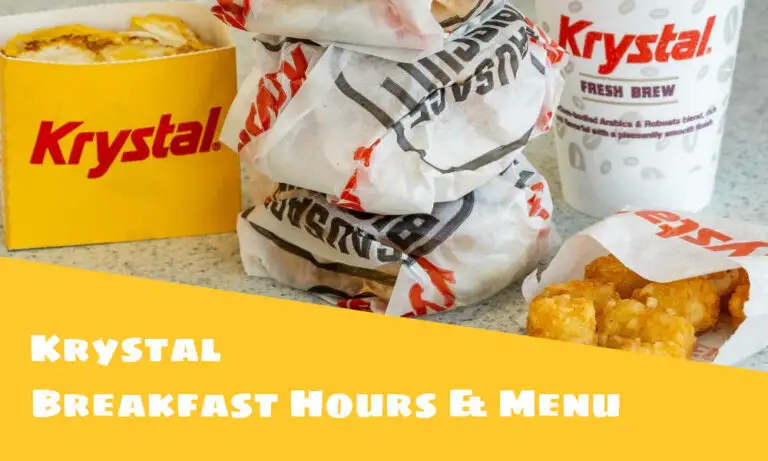 Krystal breakfast menu and hours